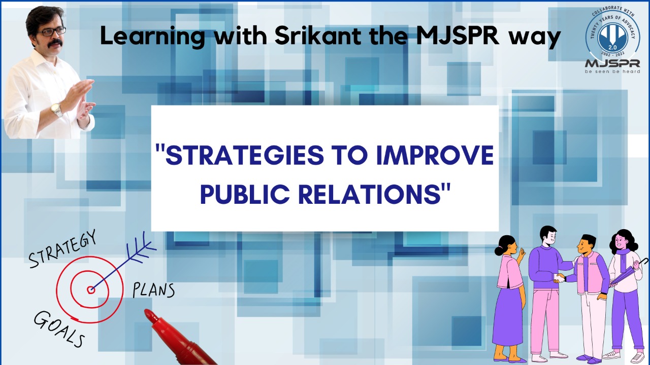 Strategy To improve Public relations